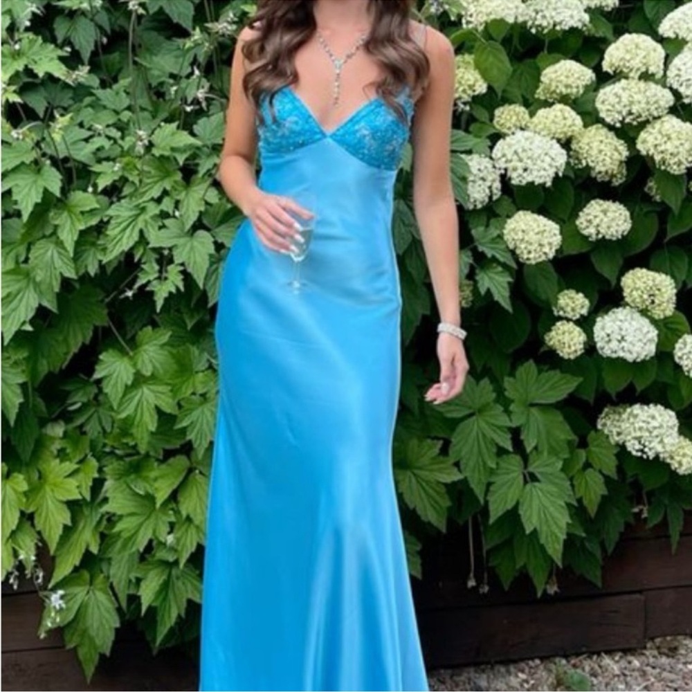 Elegant Blue Evening Gown